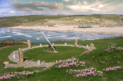 Perranporth Sands - sundial